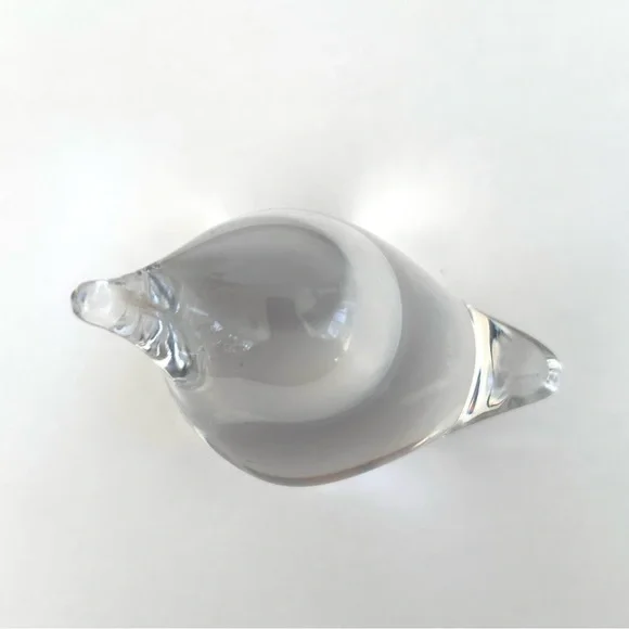 Crystal Glass Bird Signed Daum France 2.5” Paperweight - Picture 7 of 12
